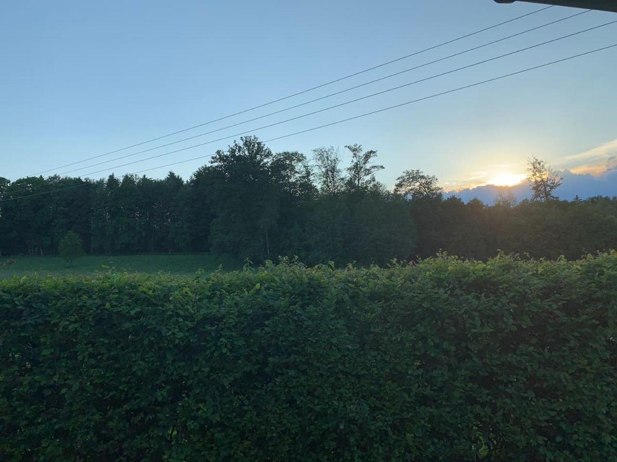 Alpenblick Nahe München mit Outdoor Whirlpool - 21 Min von München mit Zug Assling Exterior foto