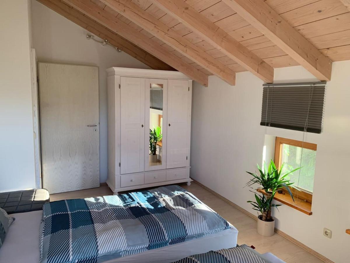 Alpenblick Nahe München mit Outdoor Whirlpool - 21 Min von München mit Zug Assling Exterior foto