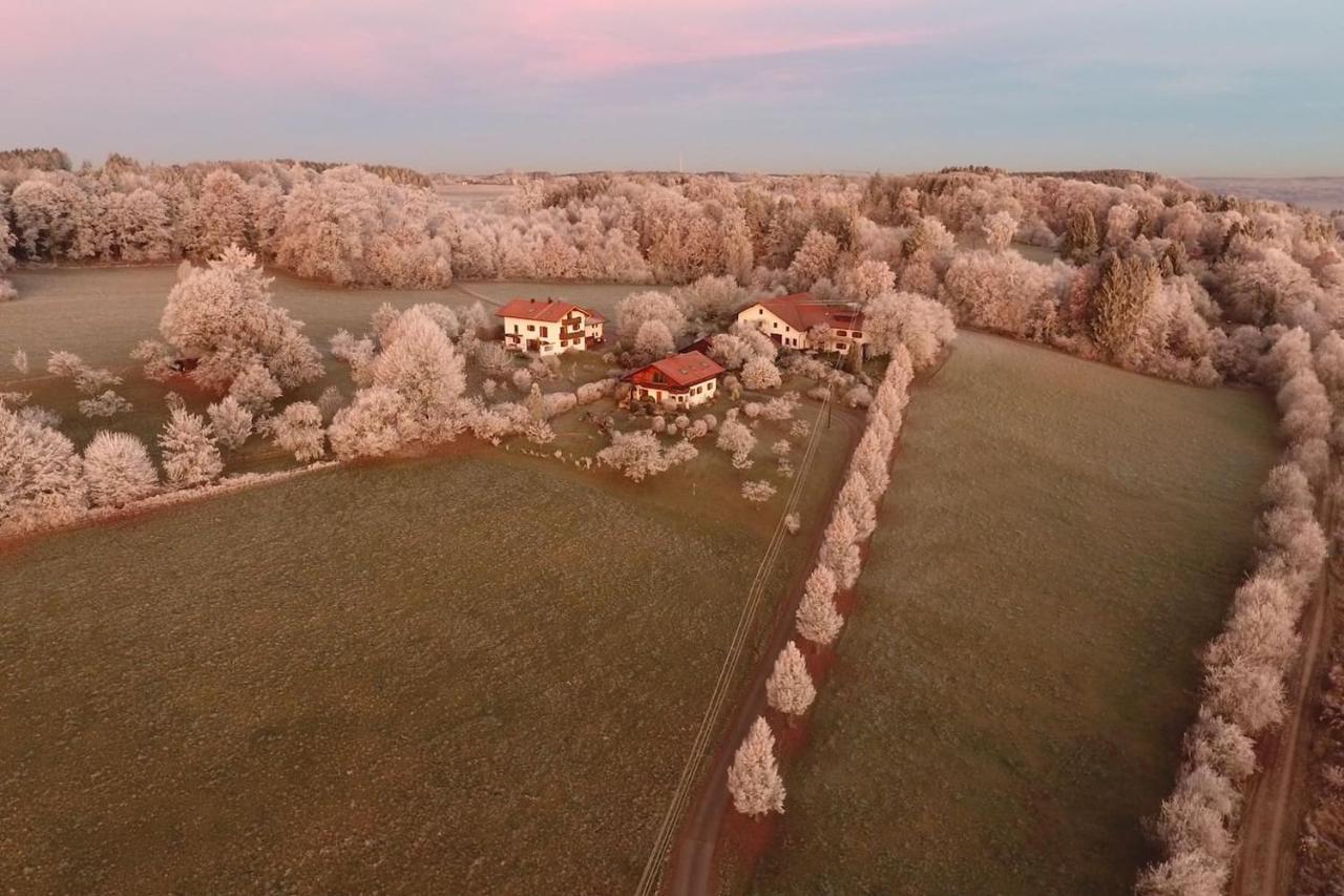 Alpenblick Nahe München mit Outdoor Whirlpool - 21 Min von München mit Zug Assling Exterior foto