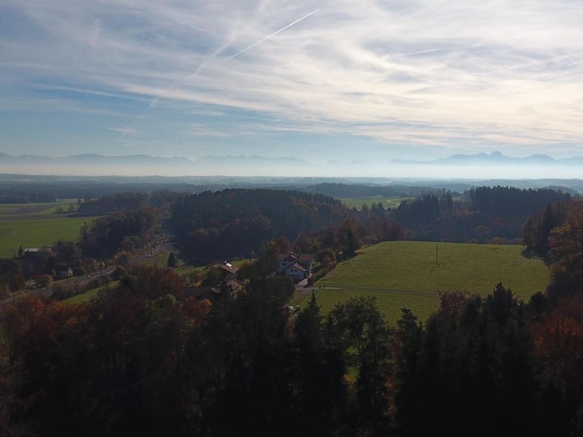 Alpenblick Nahe München mit Outdoor Whirlpool - 21 Min von München mit Zug Assling Exterior foto