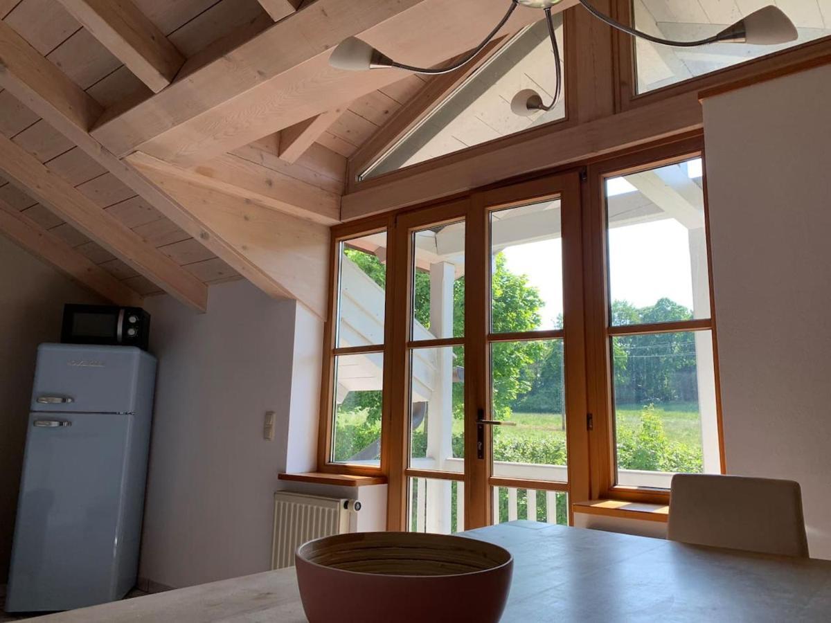 Alpenblick Nahe München mit Outdoor Whirlpool - 21 Min von München mit Zug Assling Exterior foto