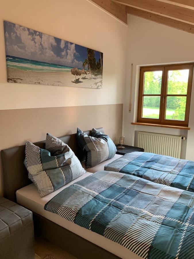 Alpenblick Nahe München mit Outdoor Whirlpool - 21 Min von München mit Zug Assling Exterior foto